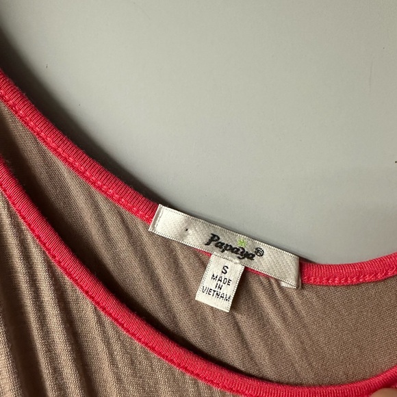 Papaya one shoulder color block maxi dress - Picture 3 of 3